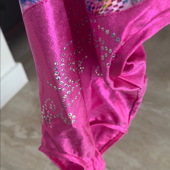 Pink Kids Gymnastics Leotard high quality hand made - Picture 5 of 5